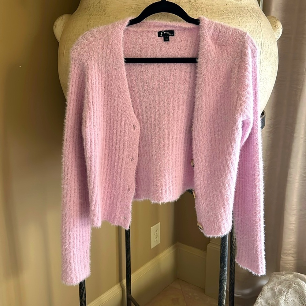 Pink cardigan